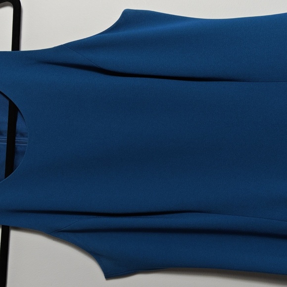 ELIE TAHARI Lalana Asymmetrical Ruffle Dress In Nautilus Size 6 - Picture 4 of 12